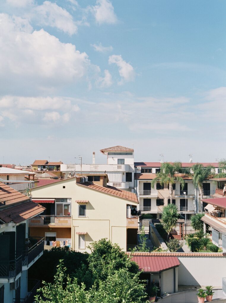 Italian rooftops image on film by Aika Foz Photography